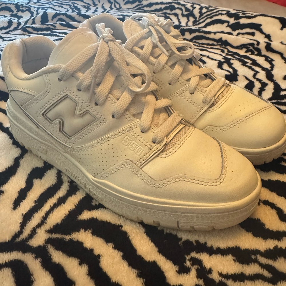 New Balance 550 Cream Athletic Shoes